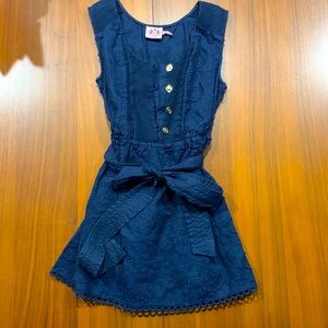 Juicy Couture Navy blue tunic waist tie top size 0